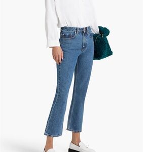 Ganni Betzy cropped Blue Denim Jeans
